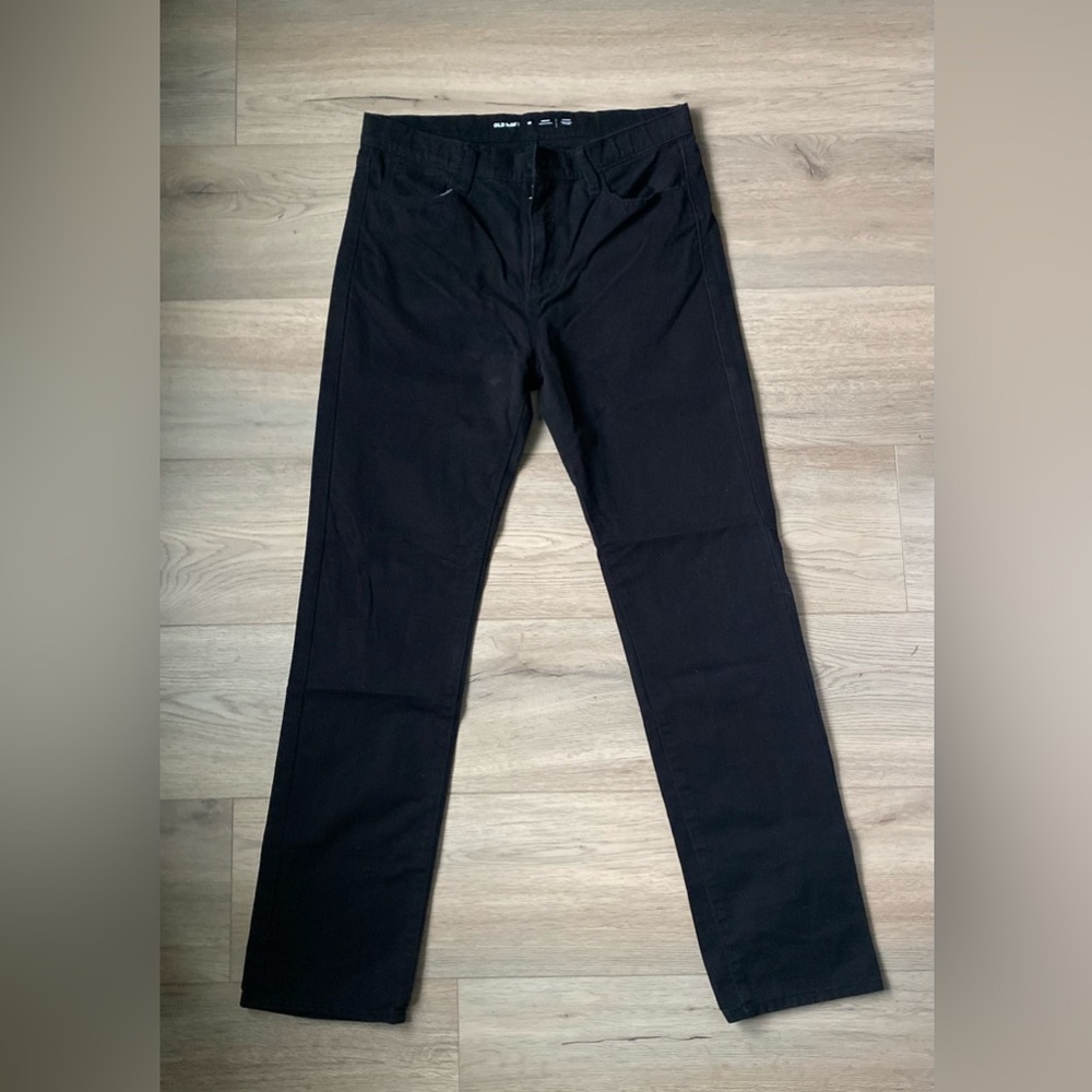 Old Navy Boy’s Skinny Black Jeans with Adjustable Waist EUC